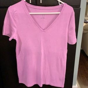 NWOT lilac v neck tshirt.